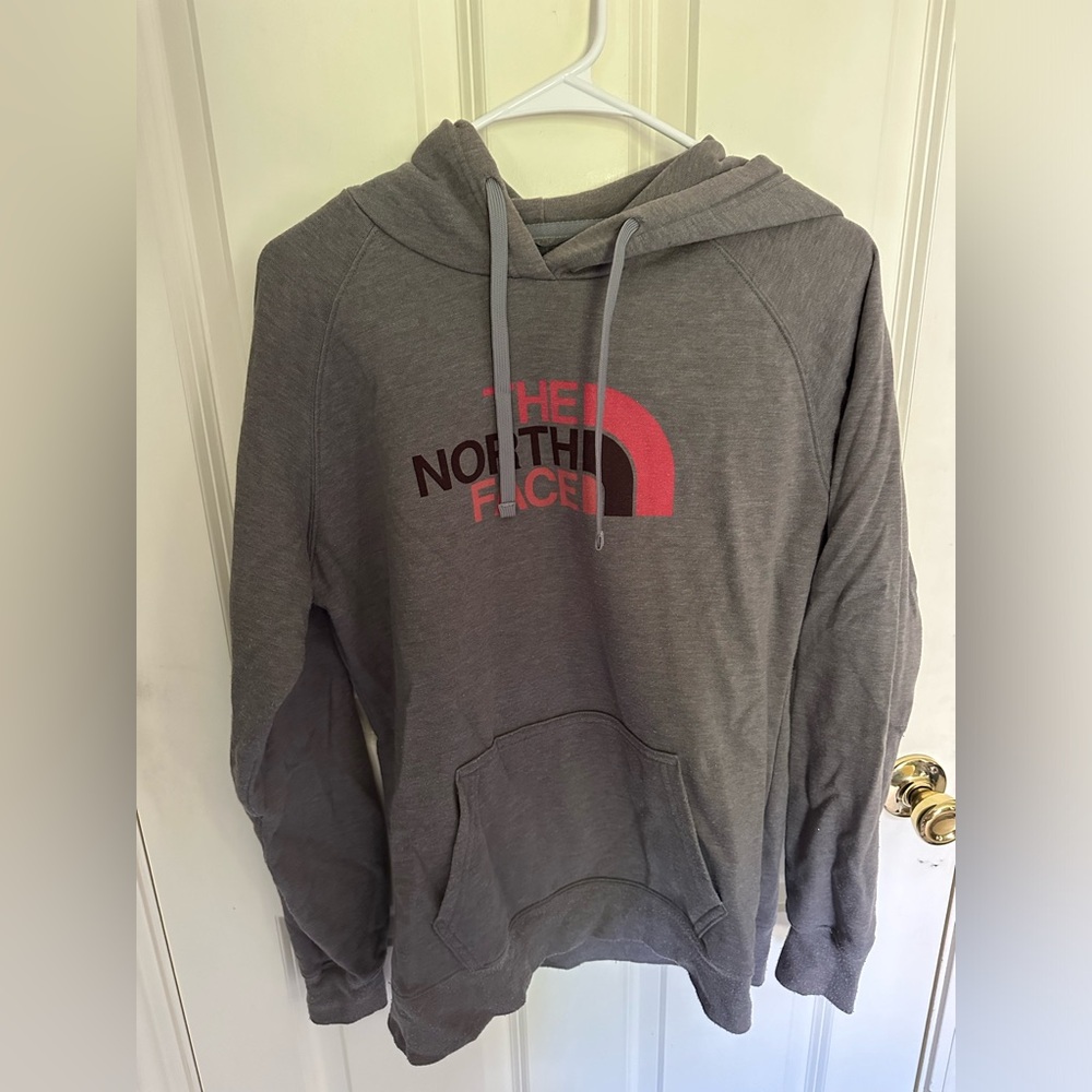 Gray North Face Hoodie